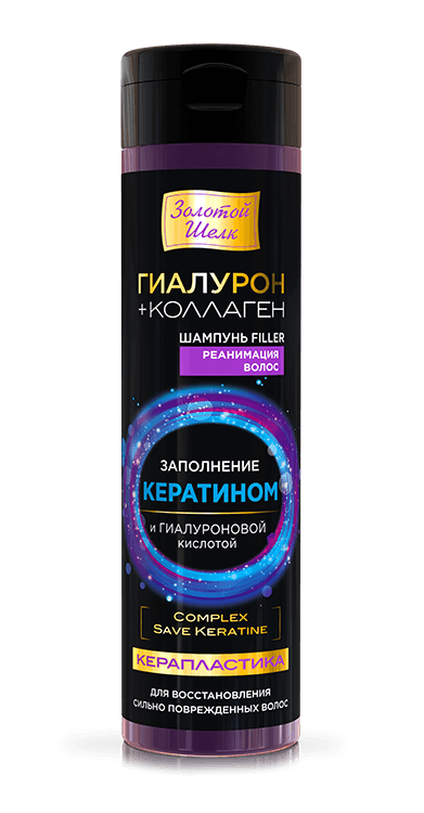 Shampoo Filler hair resuscitation Zolotoy Shelk - narodkosmetika.com