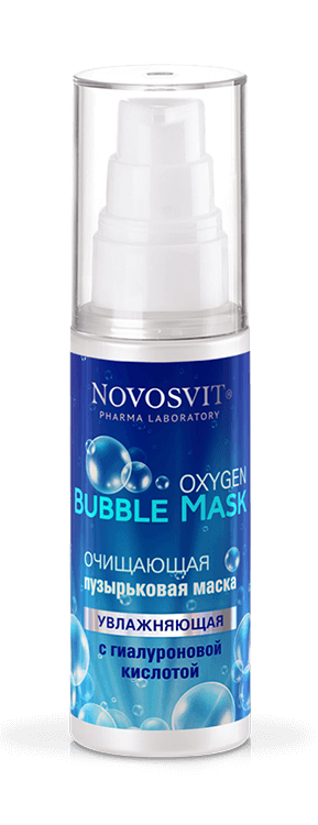 Cleansing bubble mask with hyaluronic acid “Moisturizing” NOVOSVIT - narodkosmetika.com