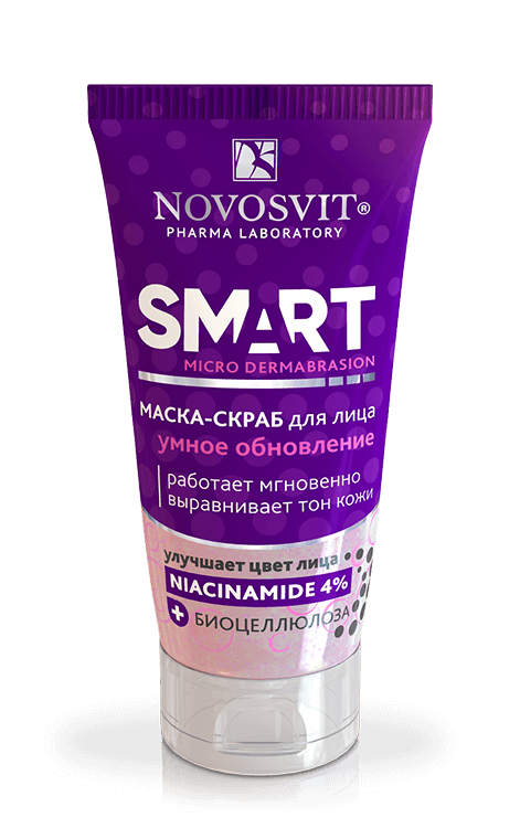 Mask-Scrub for face “Smart Renewal” Smart Micro Dermabrasion NOVOSVIT - narodkosmetika.com