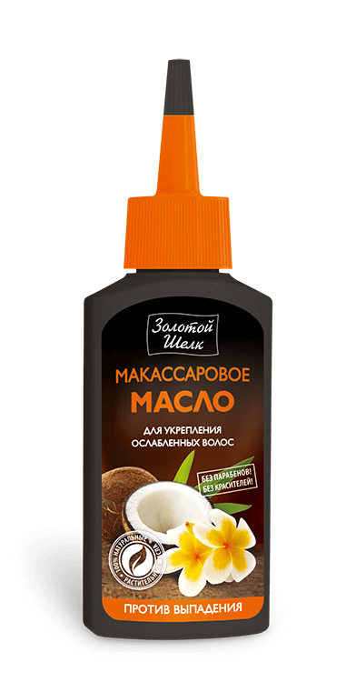 Macassar oil to strengthen hair against hair loss Zolotoy Shelk - narodkosmetika.com
