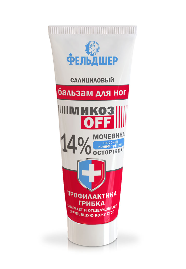 Salicylic balm for legs MycosisOFF 14% urea Feldsher - narodkosmetika.com