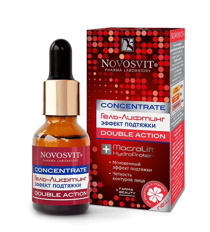 Concentrate Gel-Lifting “Lifting Effect” Double Action NOVOSVIT - narodkosmetika.com
