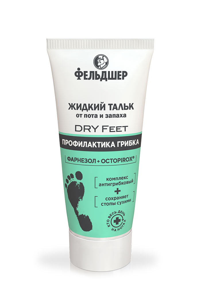 Liquid talc protection against sweat and odor DRY Feet Feldsher - narodkosmetika.com