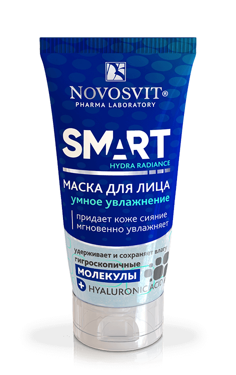 Face mask "smart hydration" Smart Hydra radiance NOVOSVIT - narodkosmetika.com
